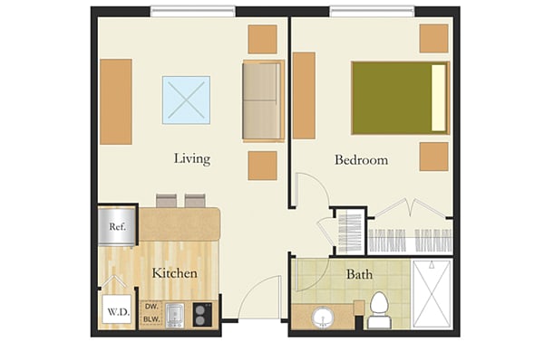 one bedroom independent living durham